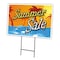 Signmission Summer Sale Yard Sign & Stake outdoor plastic coroplast window, C-1216 Summer Sale C-1216 Summer Sale - alternate 1